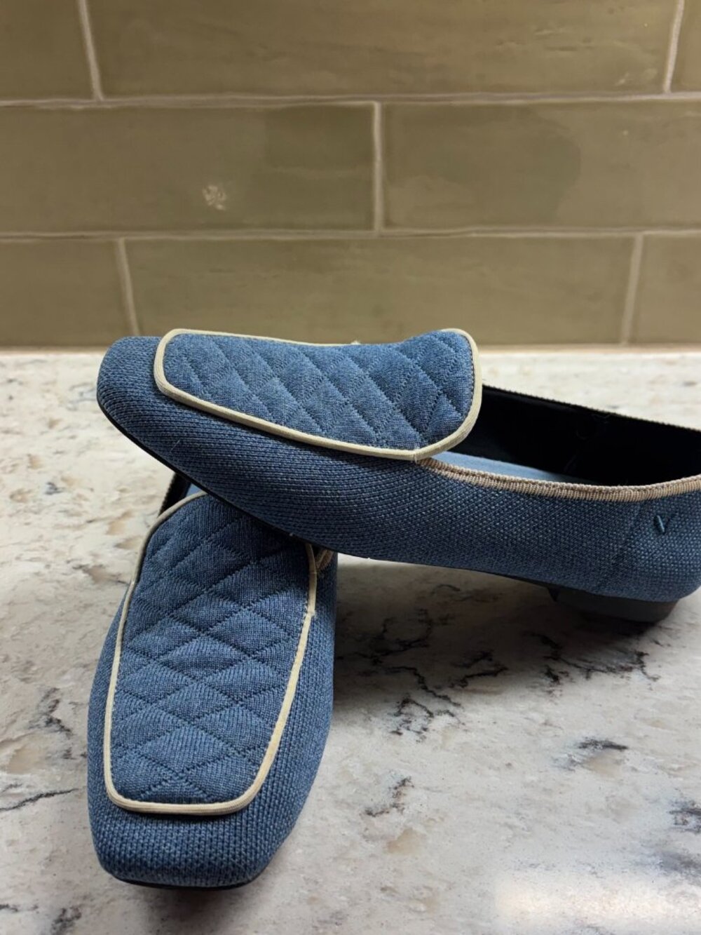Vivaia blue loafers in size 38 (7 - 7.5)